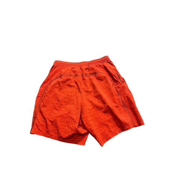 Lululemon Pace Breaker Linerless Short 7" Men's Athletic Gym Orange Red‎ Small - Picture 4 of 9